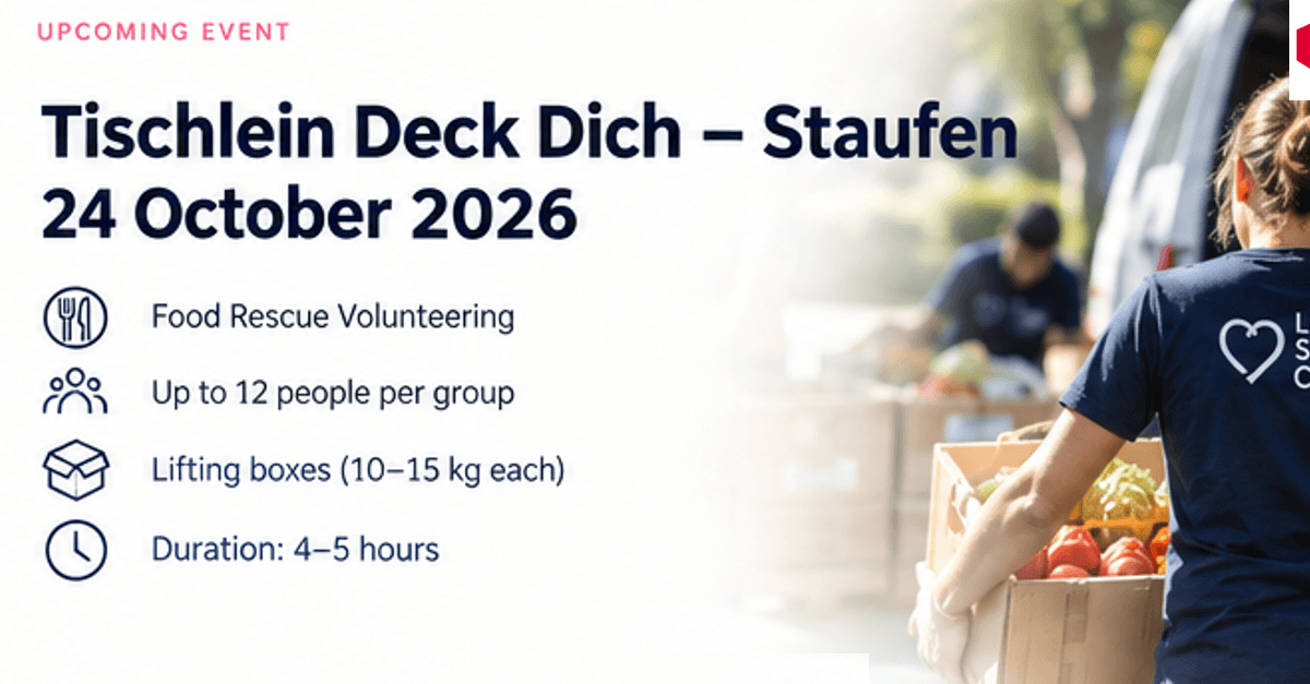 Join us: Volunteering-Event Tischlein Deck Dich